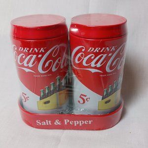2021 Coca-Cola Salt & Pepper Shaker Set New
